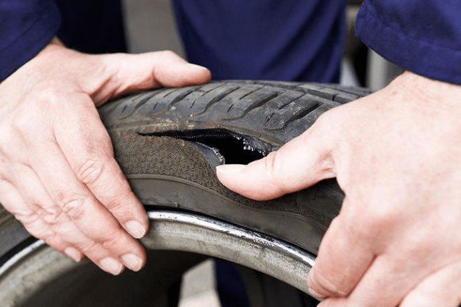 The faulty Goodyear tire